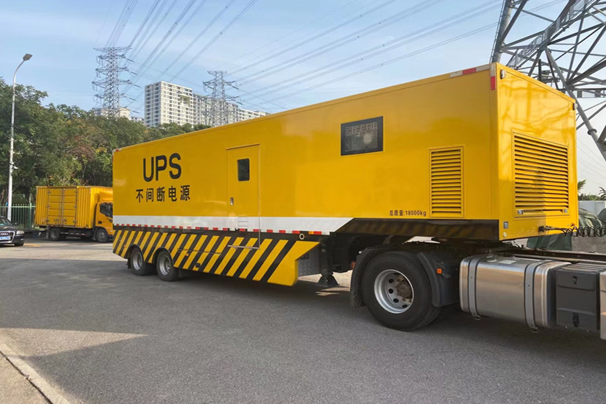 囊谦发电机租赁施工现场