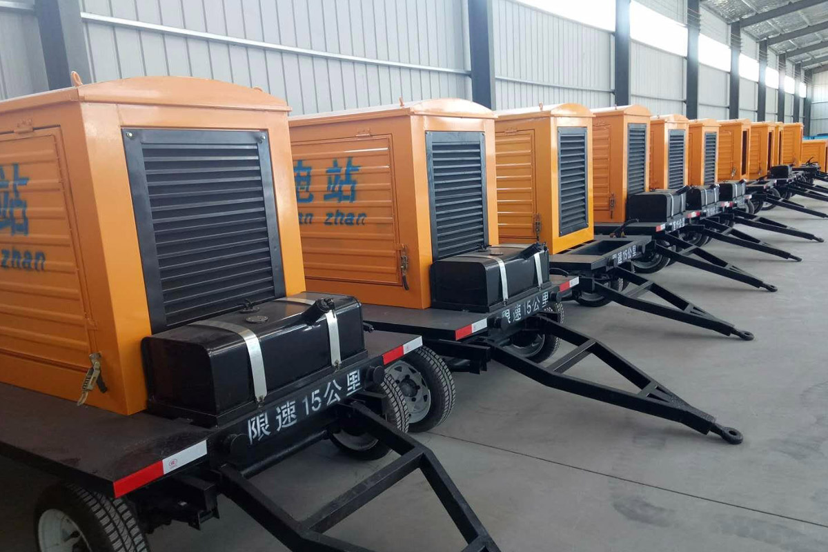 囊谦发电机租赁施工现场